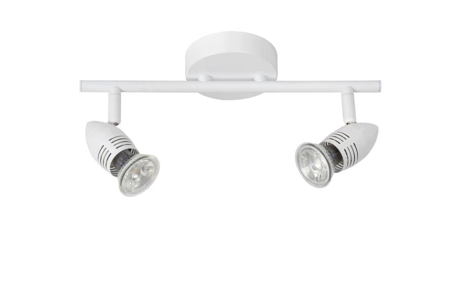 Lucide CARO-LED - Deckenstrahler - LED - GU10 - 2x5W 2700K - Weiß - ausgeschaltet